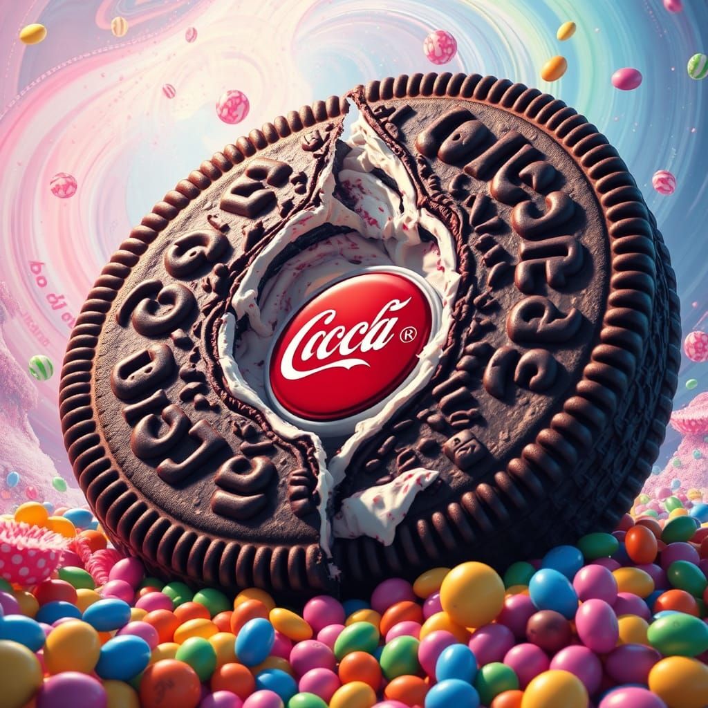 Coca-Cola Oreo in Psychedelic Candyland