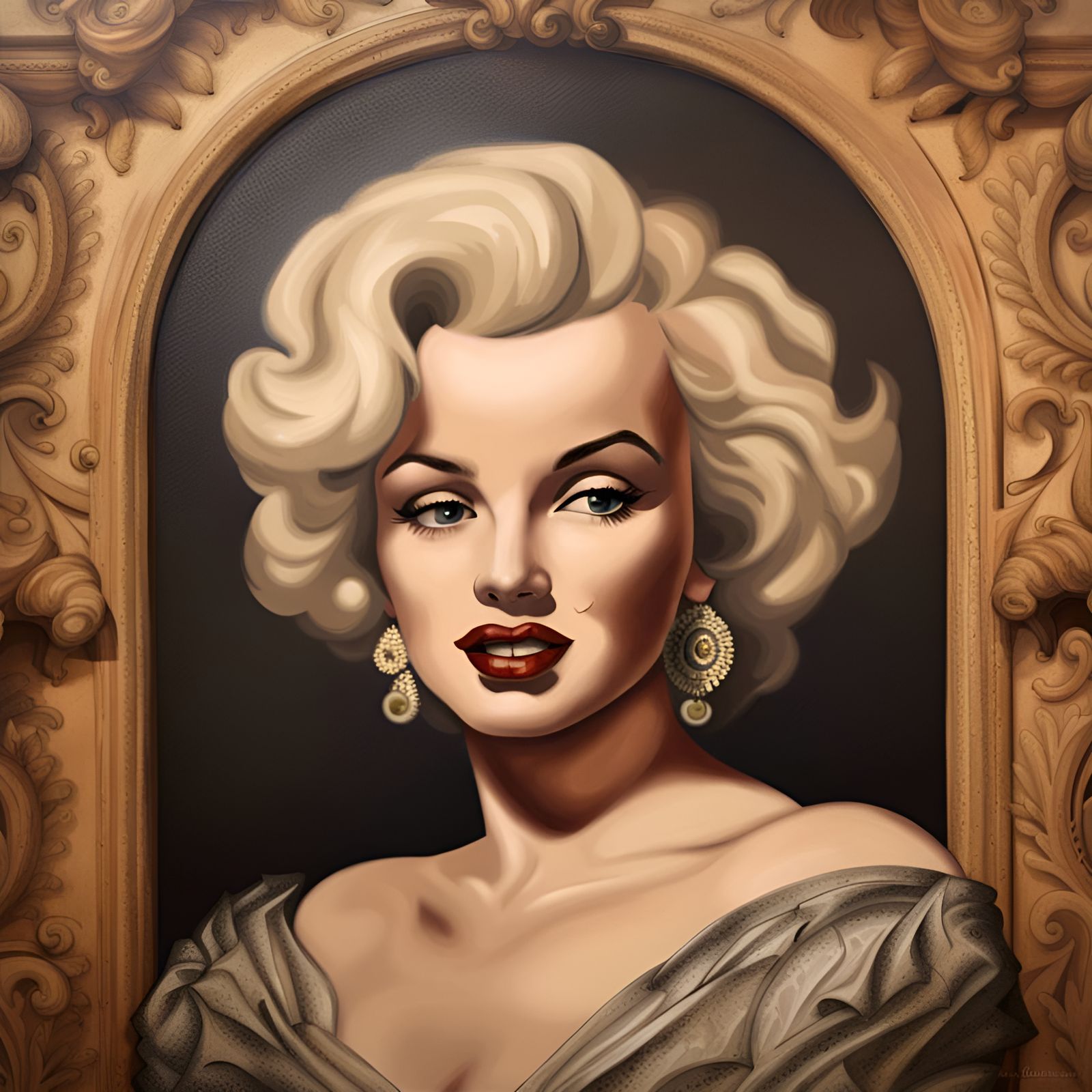 Marilyn Monroe in Renaissance Portrait