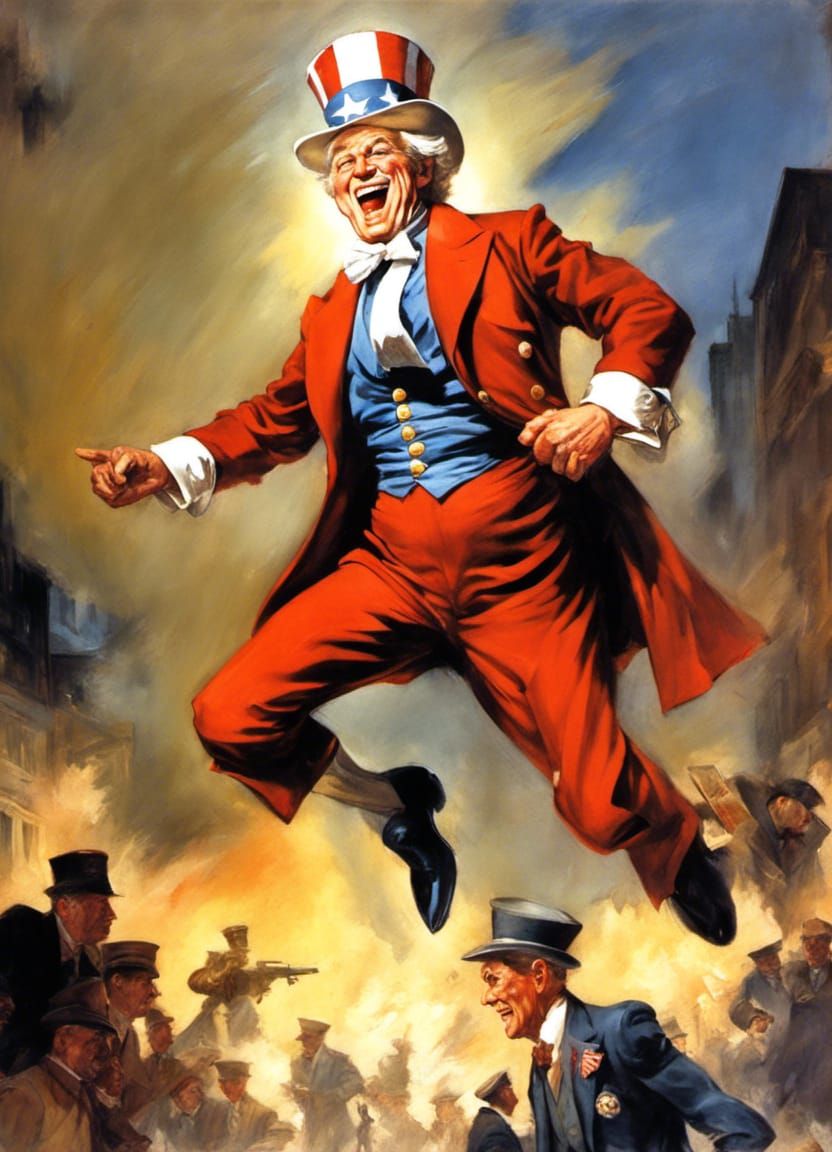 Uncle Sam in Explosive Urban Warfare