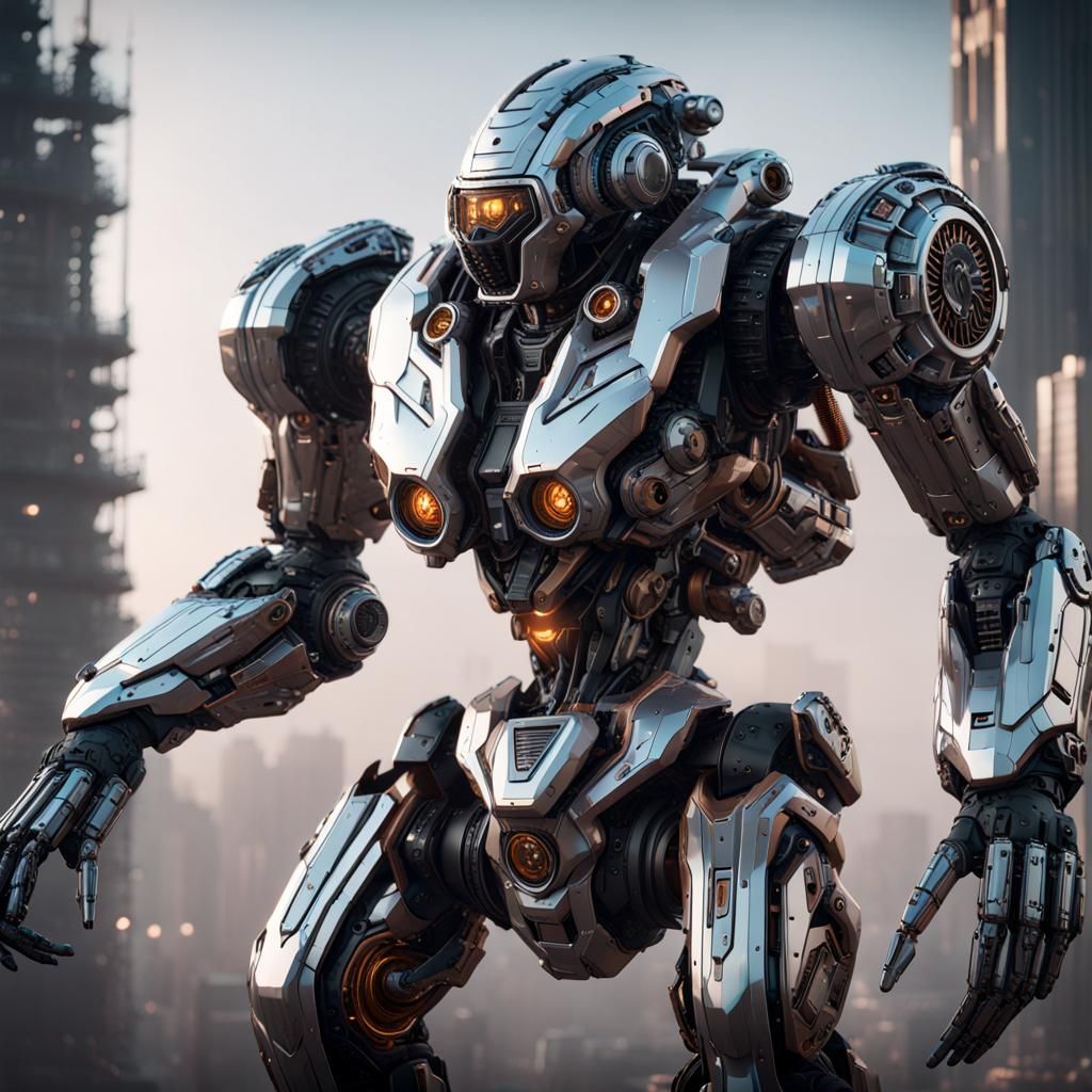 Futuristic Sci-Fi Machinery with Intricate Details