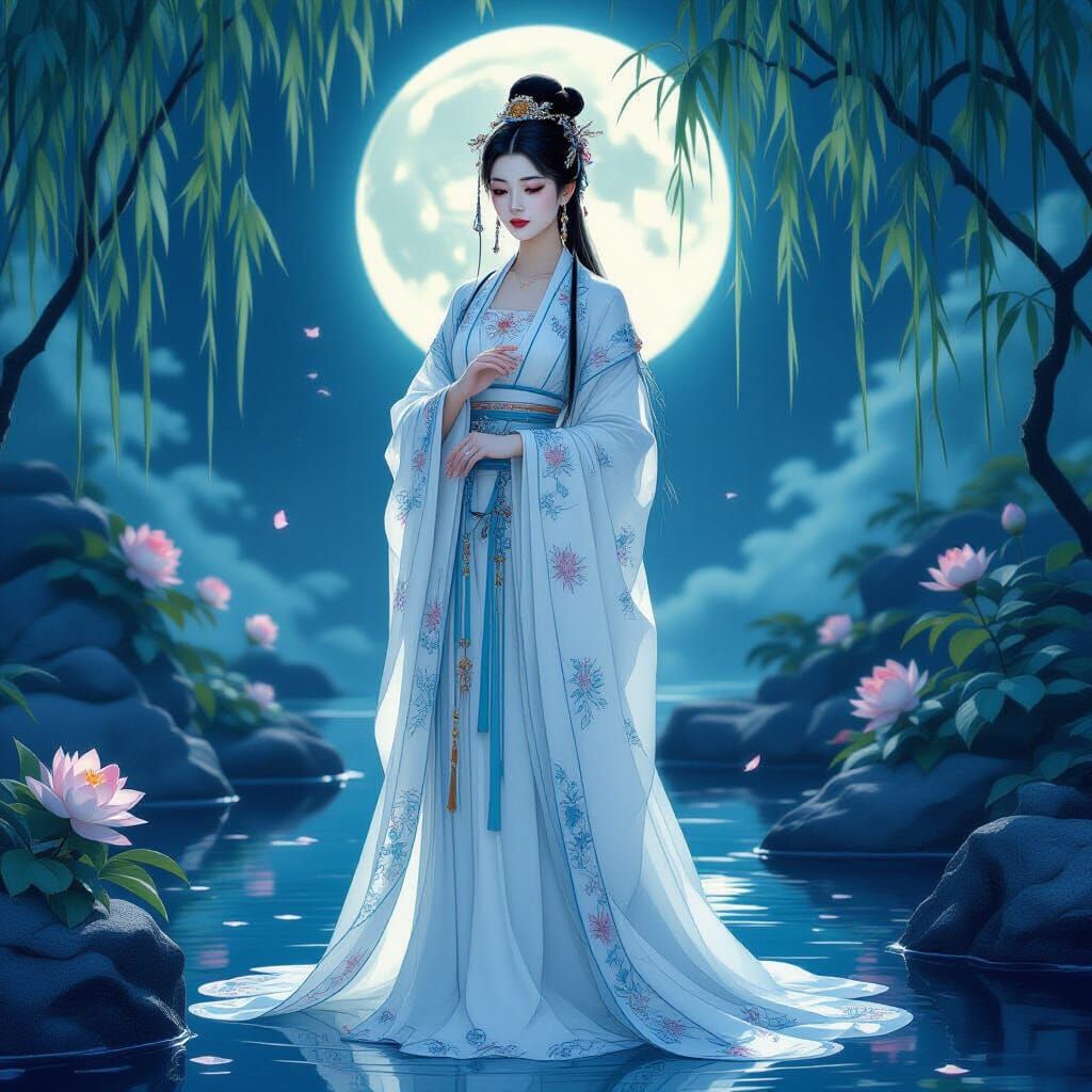 Bixia Yunjun: Chinese Goddess in Mystical Garden