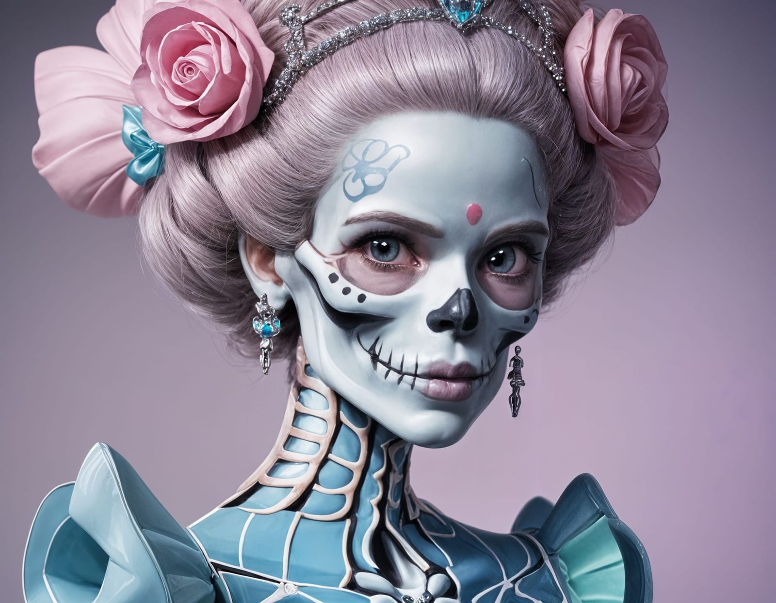 anthropomorphic Skeleton Barbie