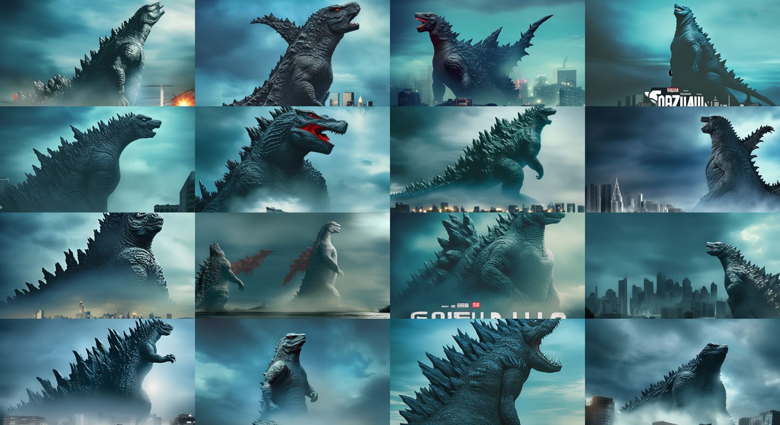 Godzilla Rendering by AI