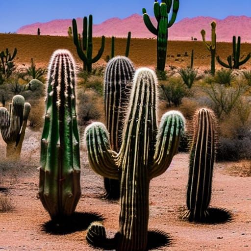 Zombie Horde in Desert Ghost Town at Night