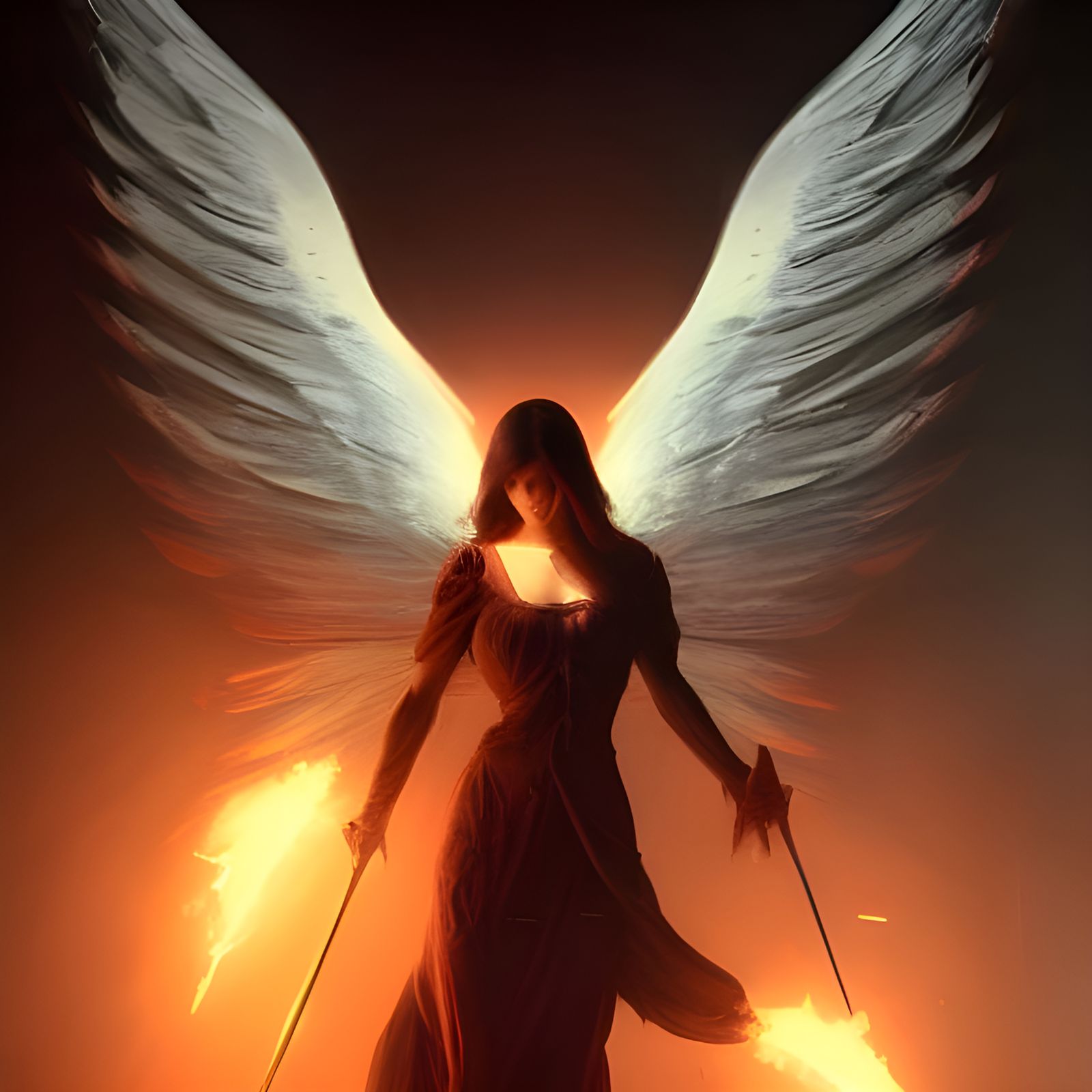 Angel of Death in Dark Fantasy Style