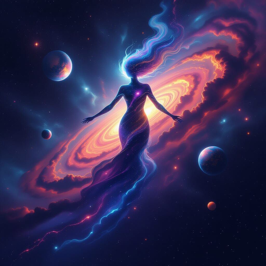 Cosmic Being of Starlight and Dust in Deep Space