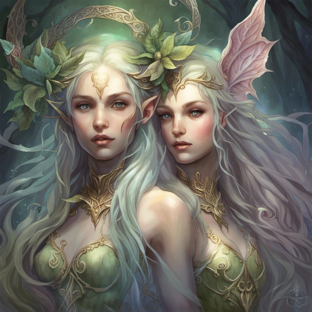 Ethereal Elves in a Mystical Realm