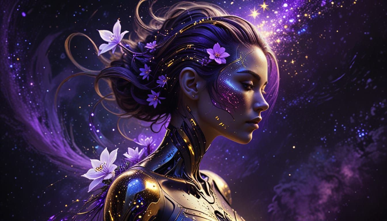 A serene yet powerful woman