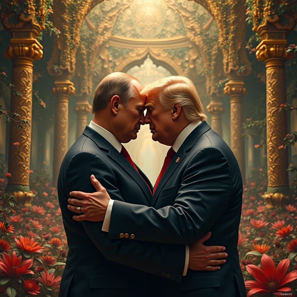 Majestic Leaders in Enchanted Russian Palace Scene