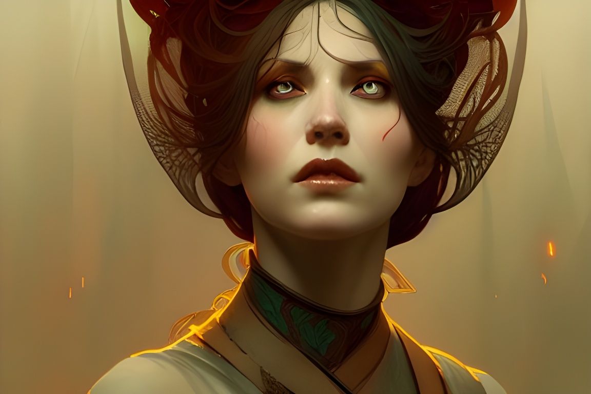 Beautiful Portrait of a Female Warden