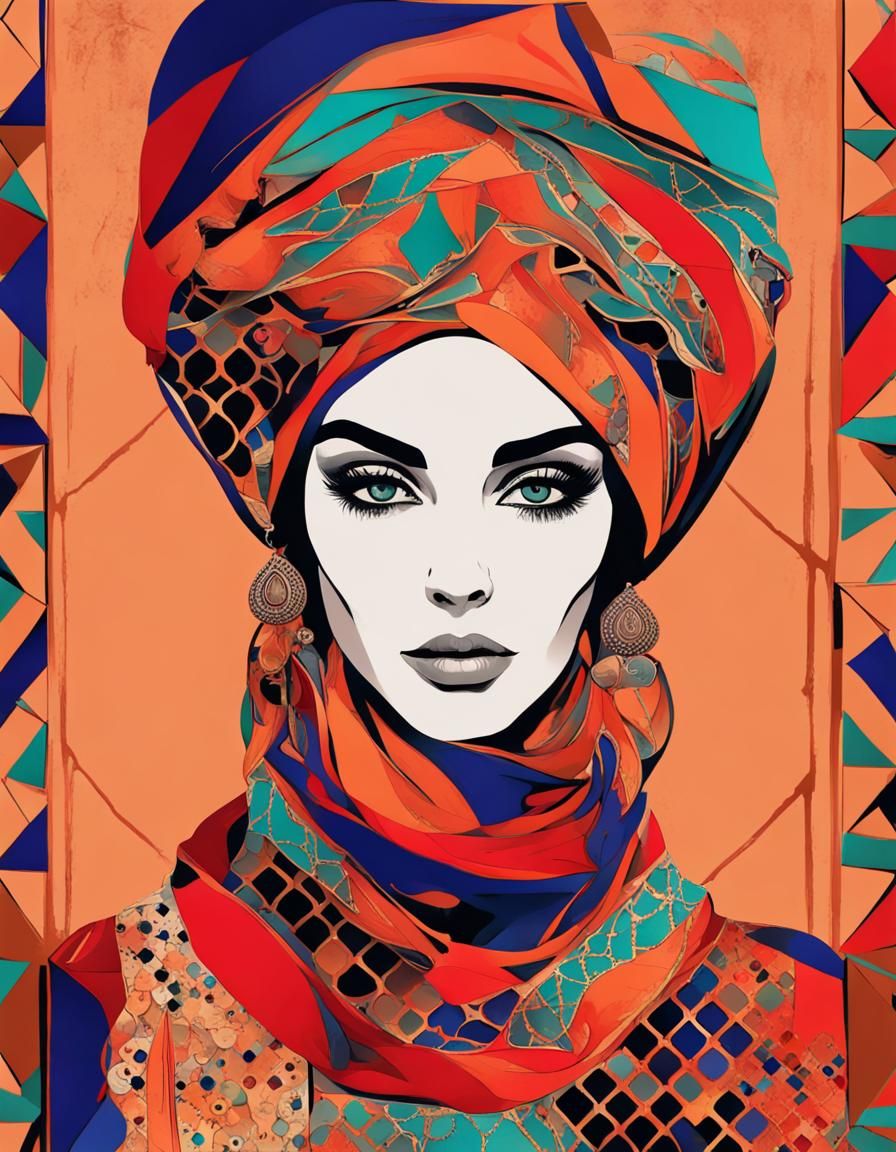 Moroccan and Polish Women: A Cultural Mashup in Abstract Art