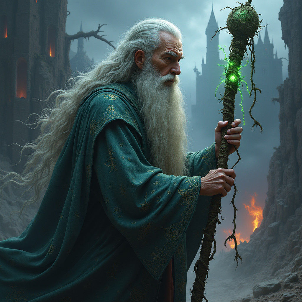 Gandalf the Grey in Fantasy Concept Art
