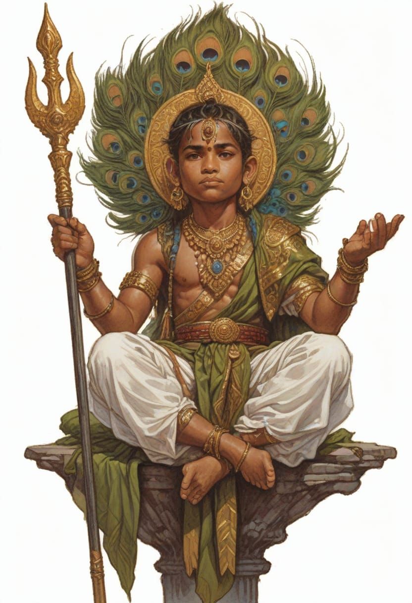 The Peacock Prince, a Heroic Fantasy Character