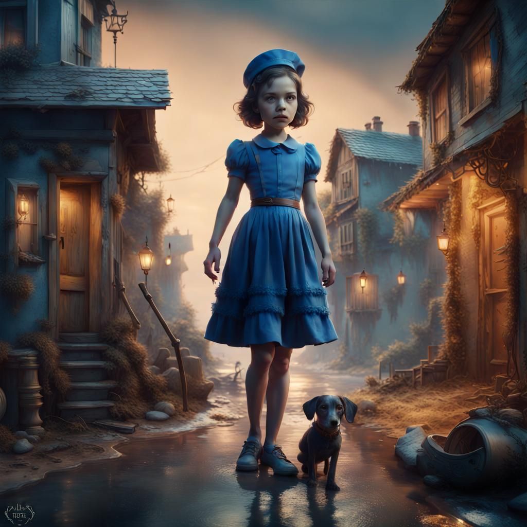 Little Betty Blue, Detailed Matte Painting