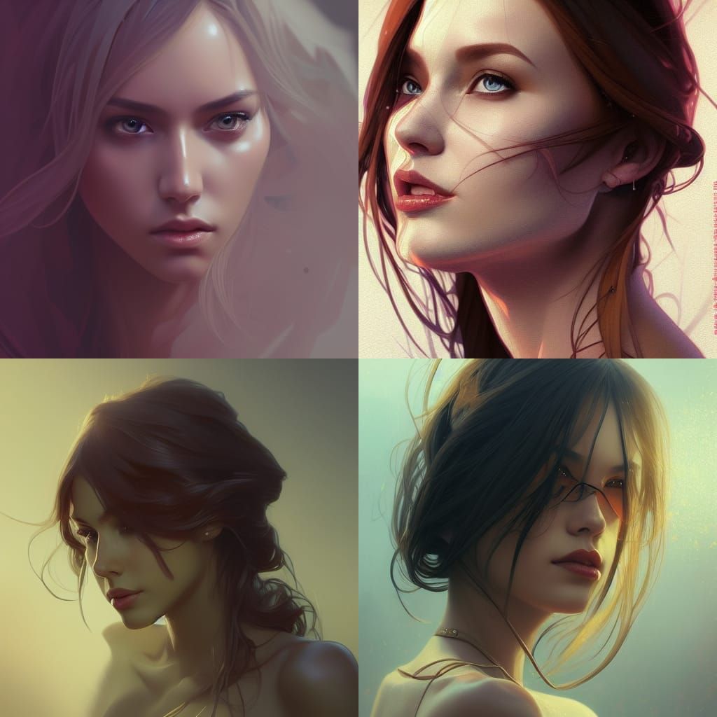 Hyperdetailed Portrait of a Woman in Artstation Style