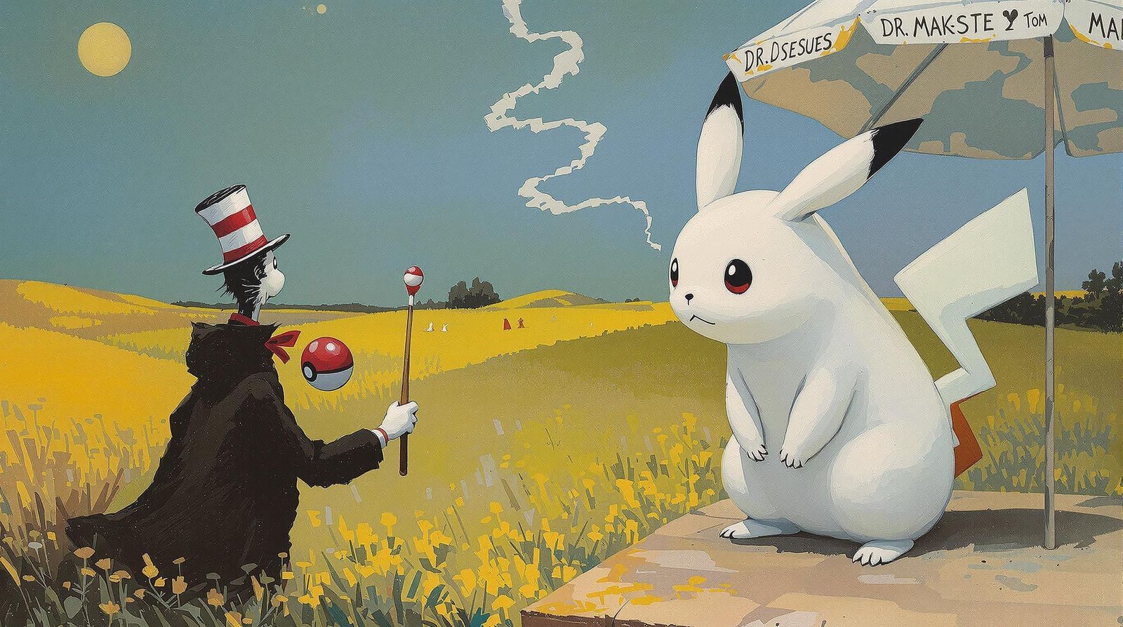 Seuss-Magritte-Plath - Pikachu