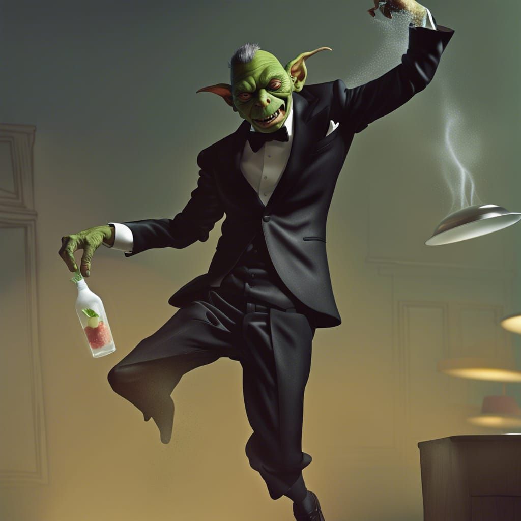 Goblin Throwing Tupperware