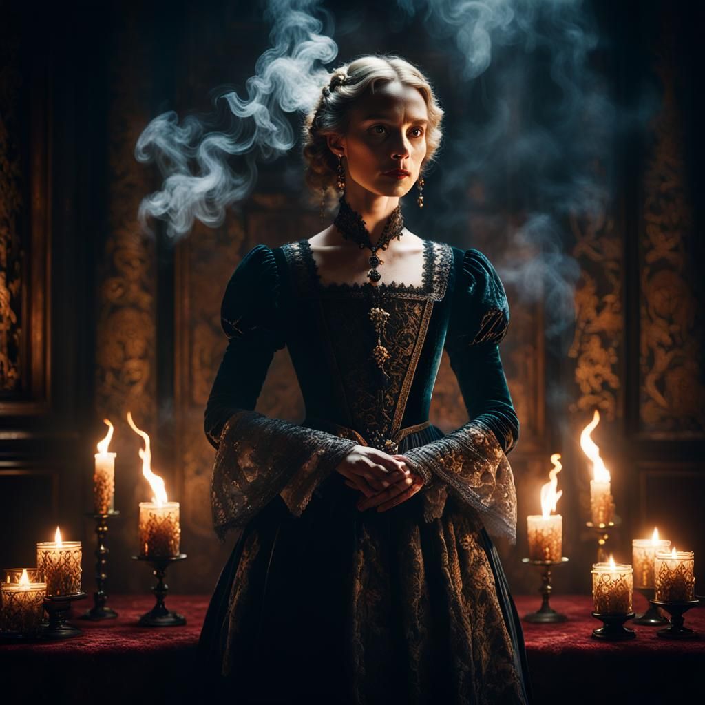 Renaissance Minstrel Portrait in Chiaroscuro Lighting