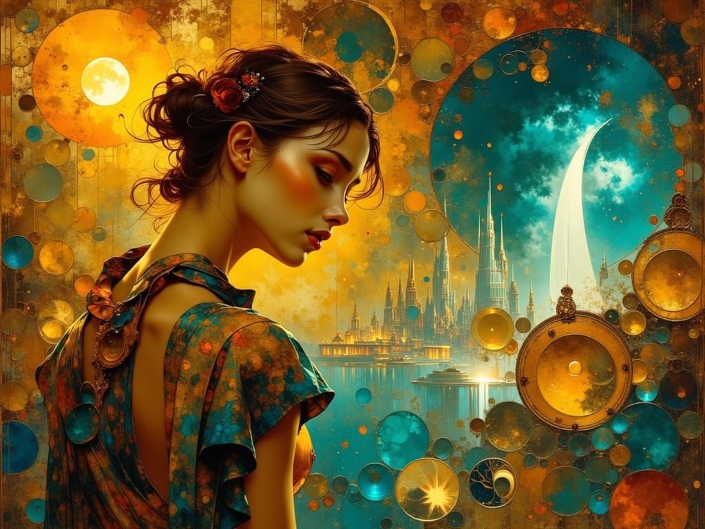 Glamorous Starlet Poses by Jukebox in 40s Style