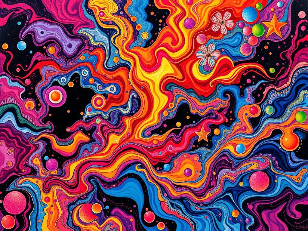 Ragtime Band in Detailed Gouache Painting Style