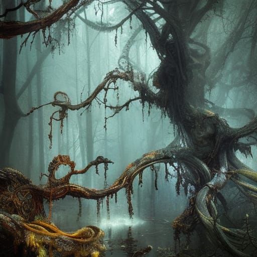 Rusty Skulls in a Rococo Magical World