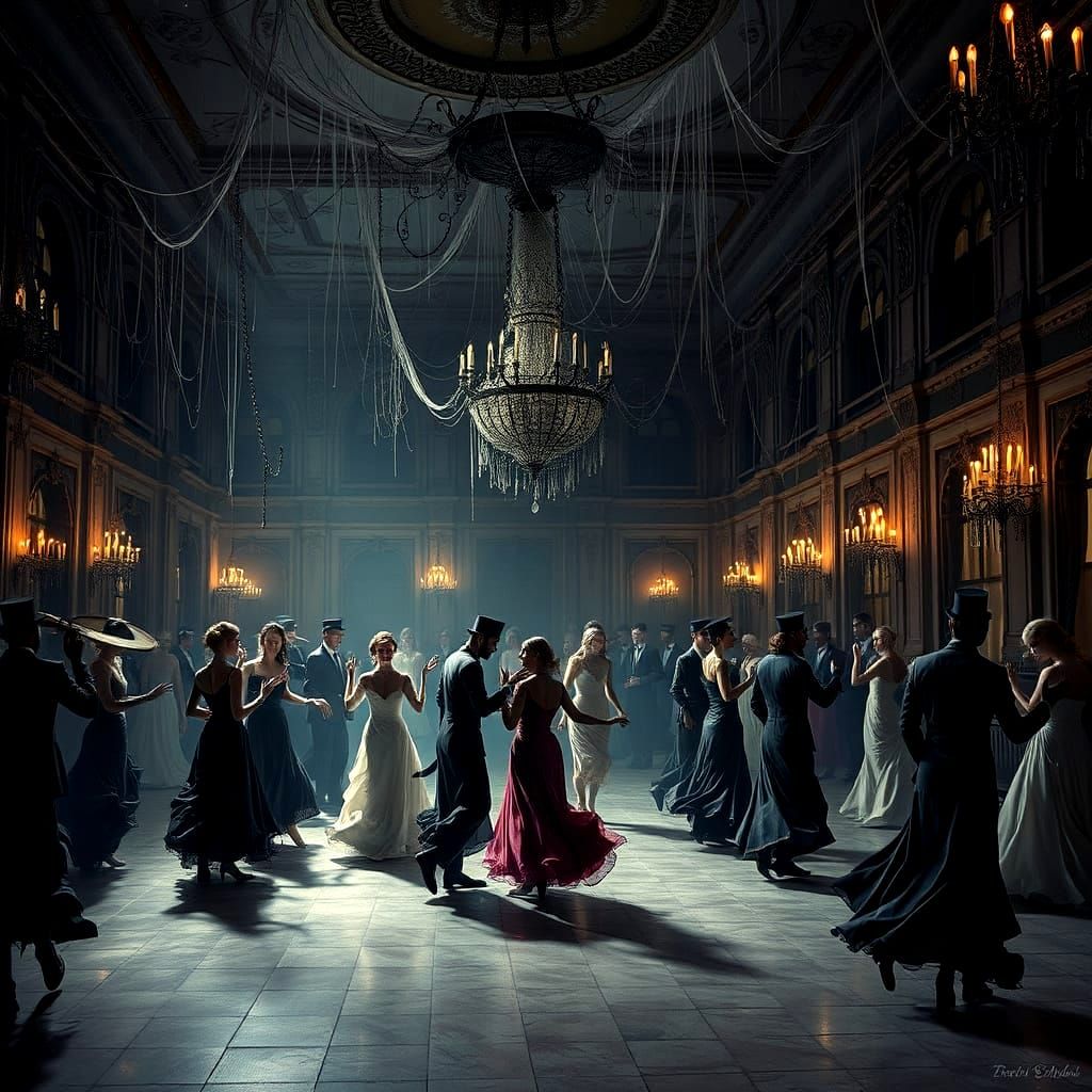Eerie New Year's Eve Ball: A Spooky Celebration