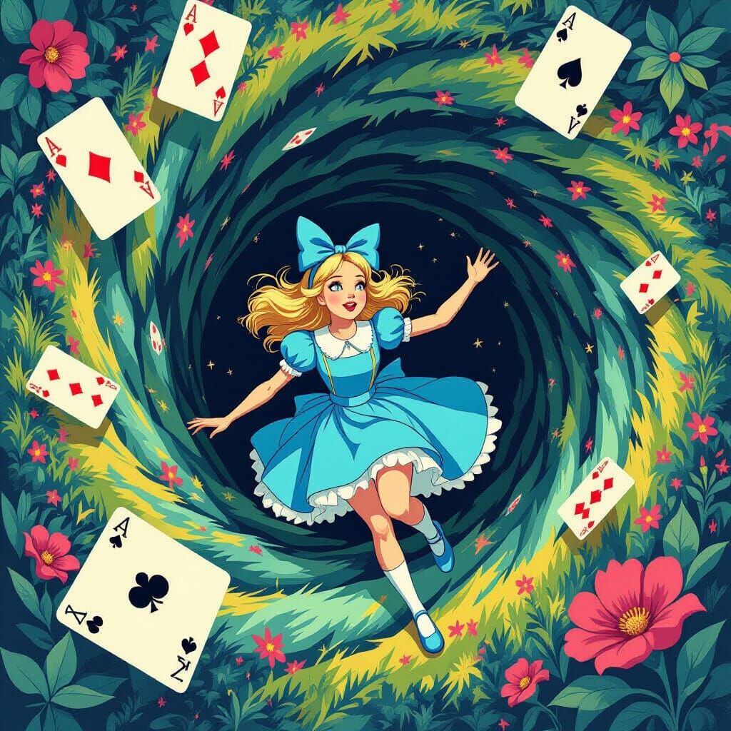 Alice in Wonderland: Psychedelic Rabbit Hole
