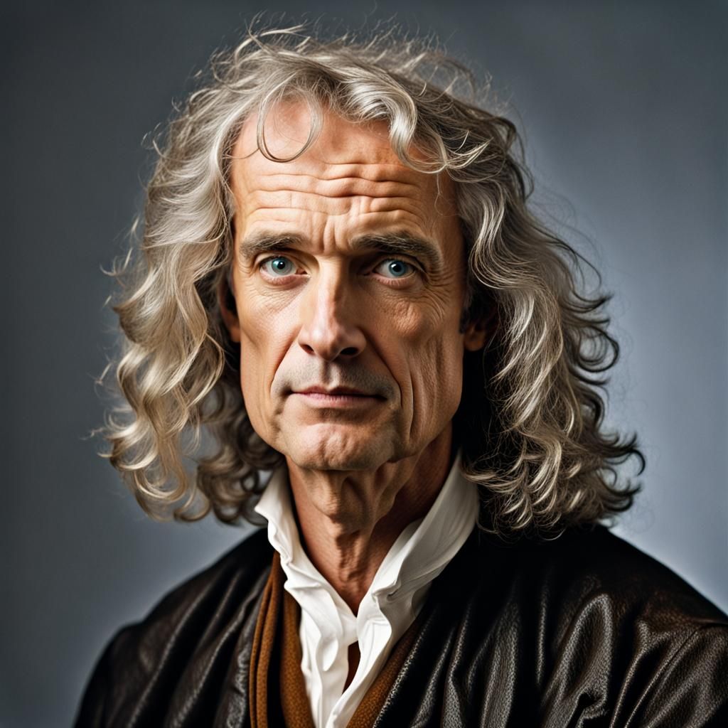 Isaac Newton Portrait: Professional Photography Style