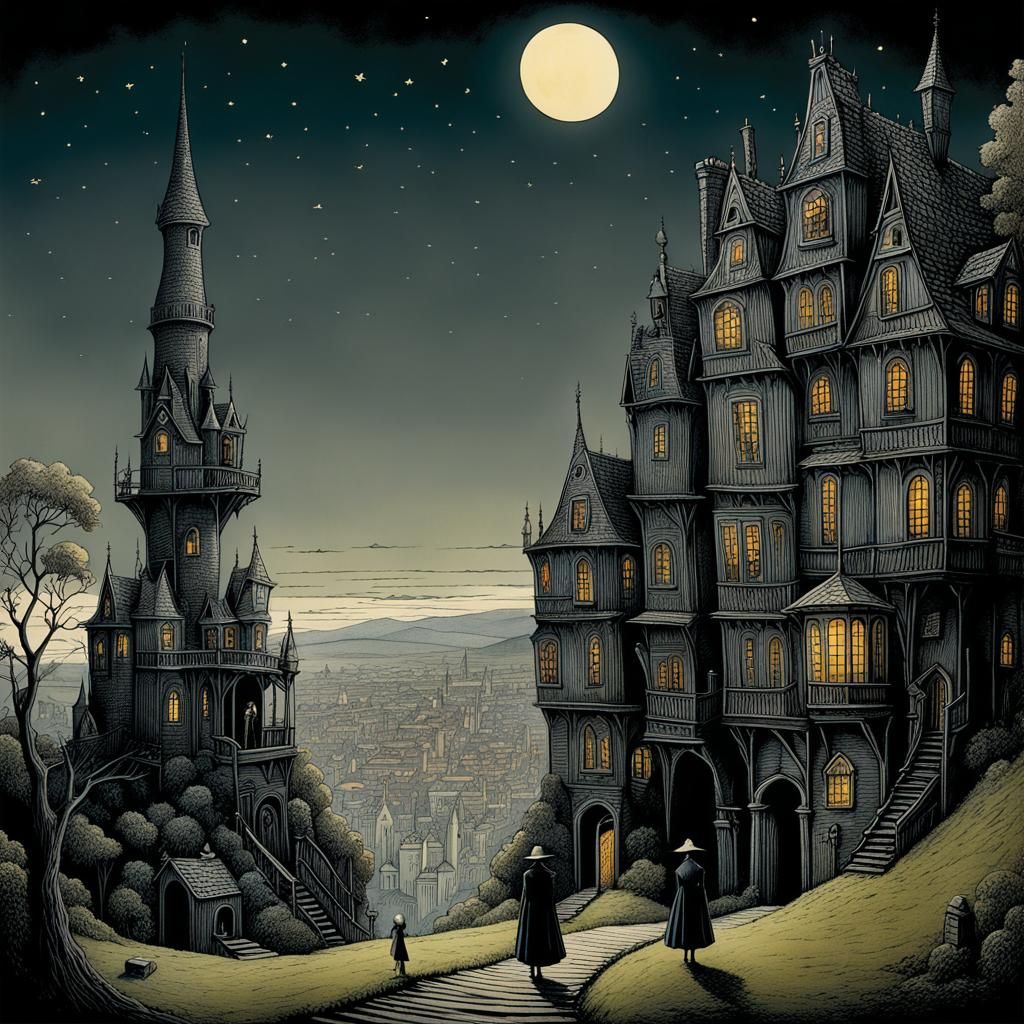 Gothic Wanderlust: A Burtonesque Fantasy