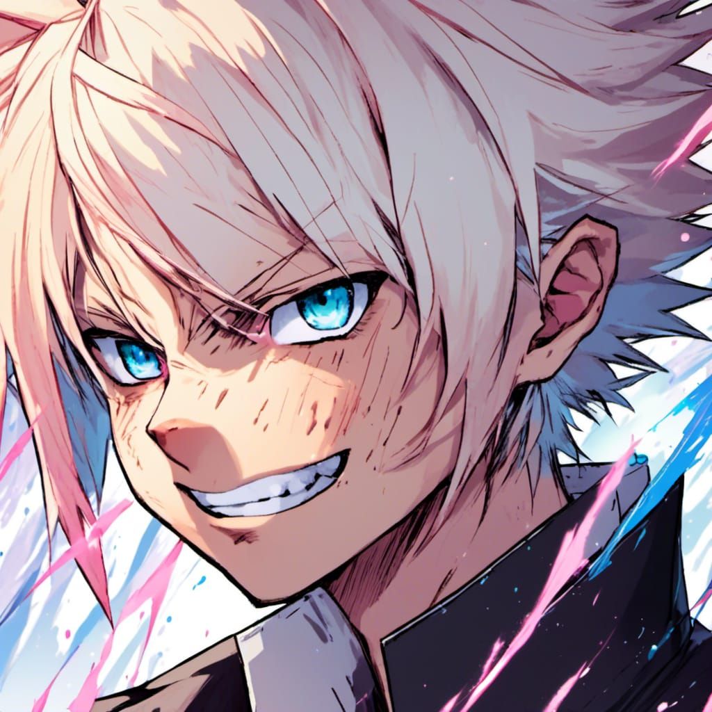 Kitsune Anime Male Portrait in Studio Trigger Style