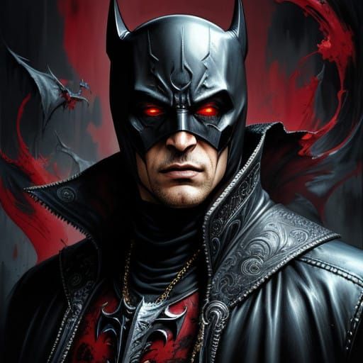 Hyper-Realistic Vampire Batman Concept Art