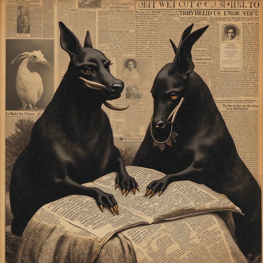 Wise Men Believe Fake News: A Collage Art Piece