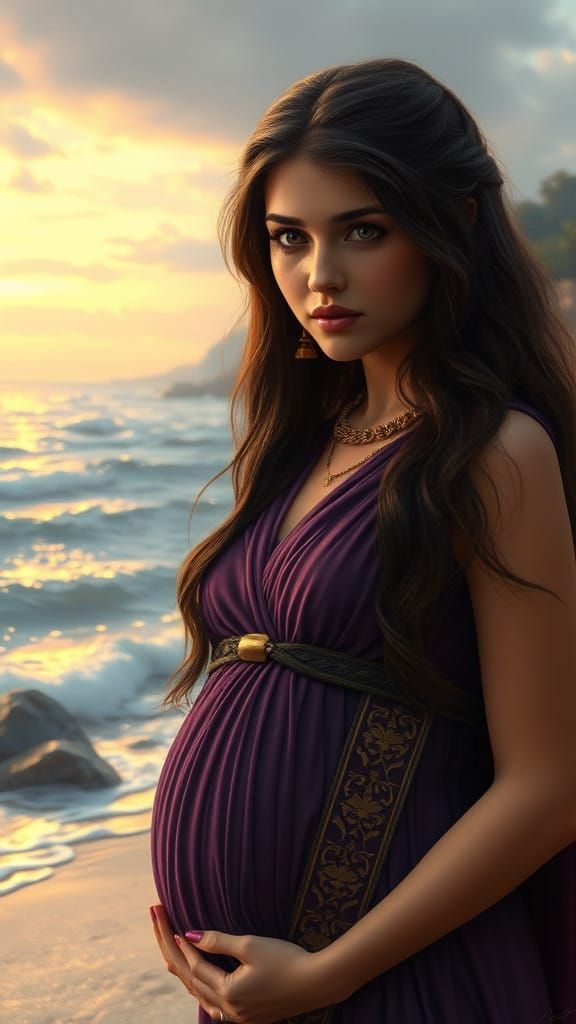 Ancient Greek Princess in Ethereal Fantasy