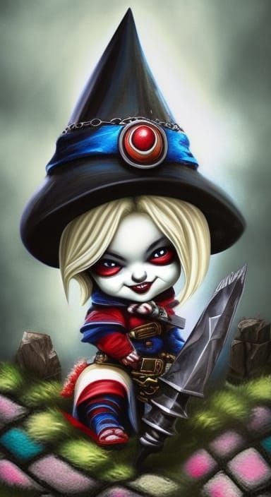 Visigoth-Harley-Quinn-gnome