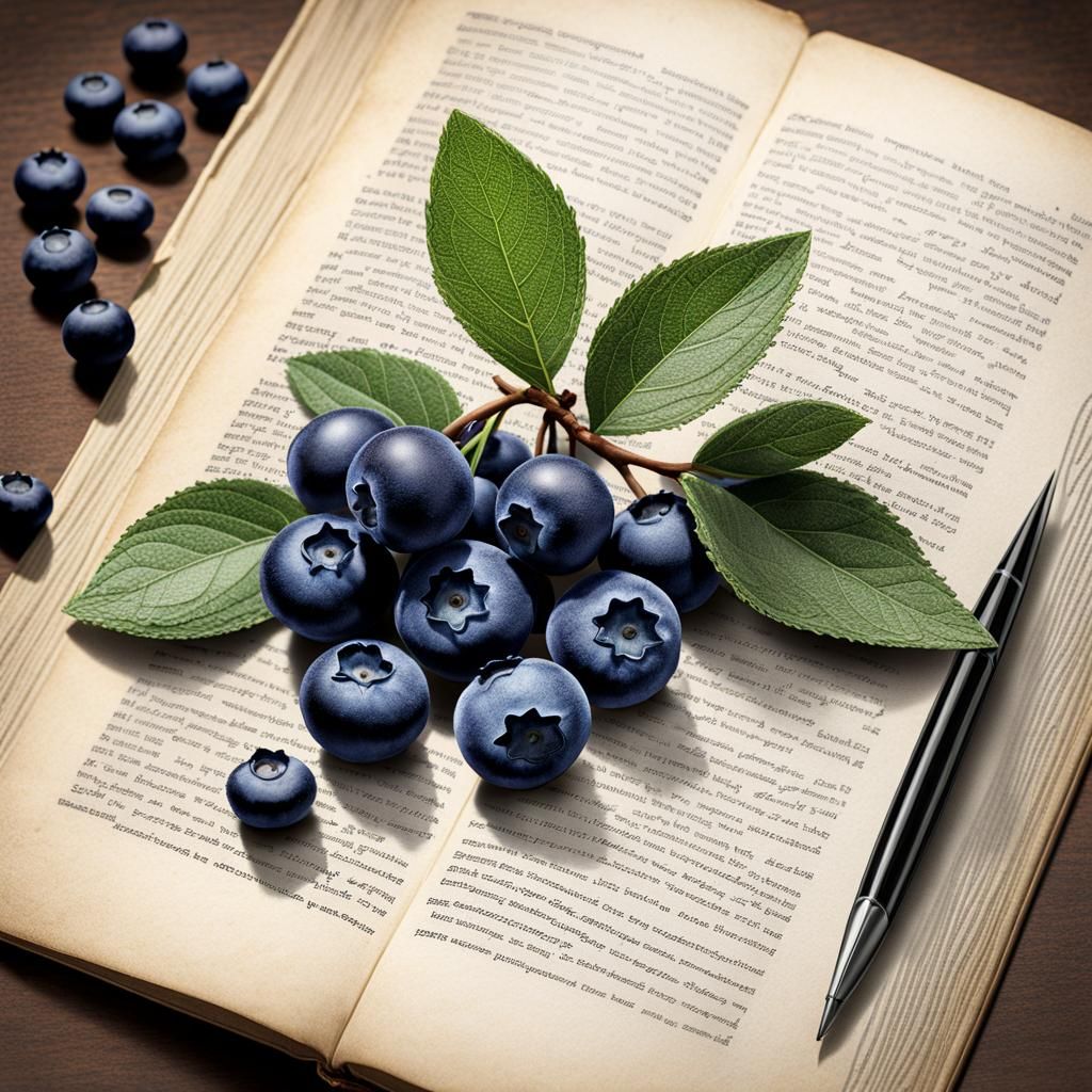 Blueberry sprig
