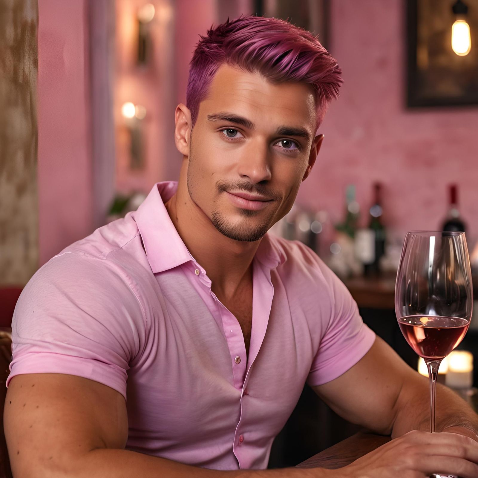 Pretty guys wear PInk