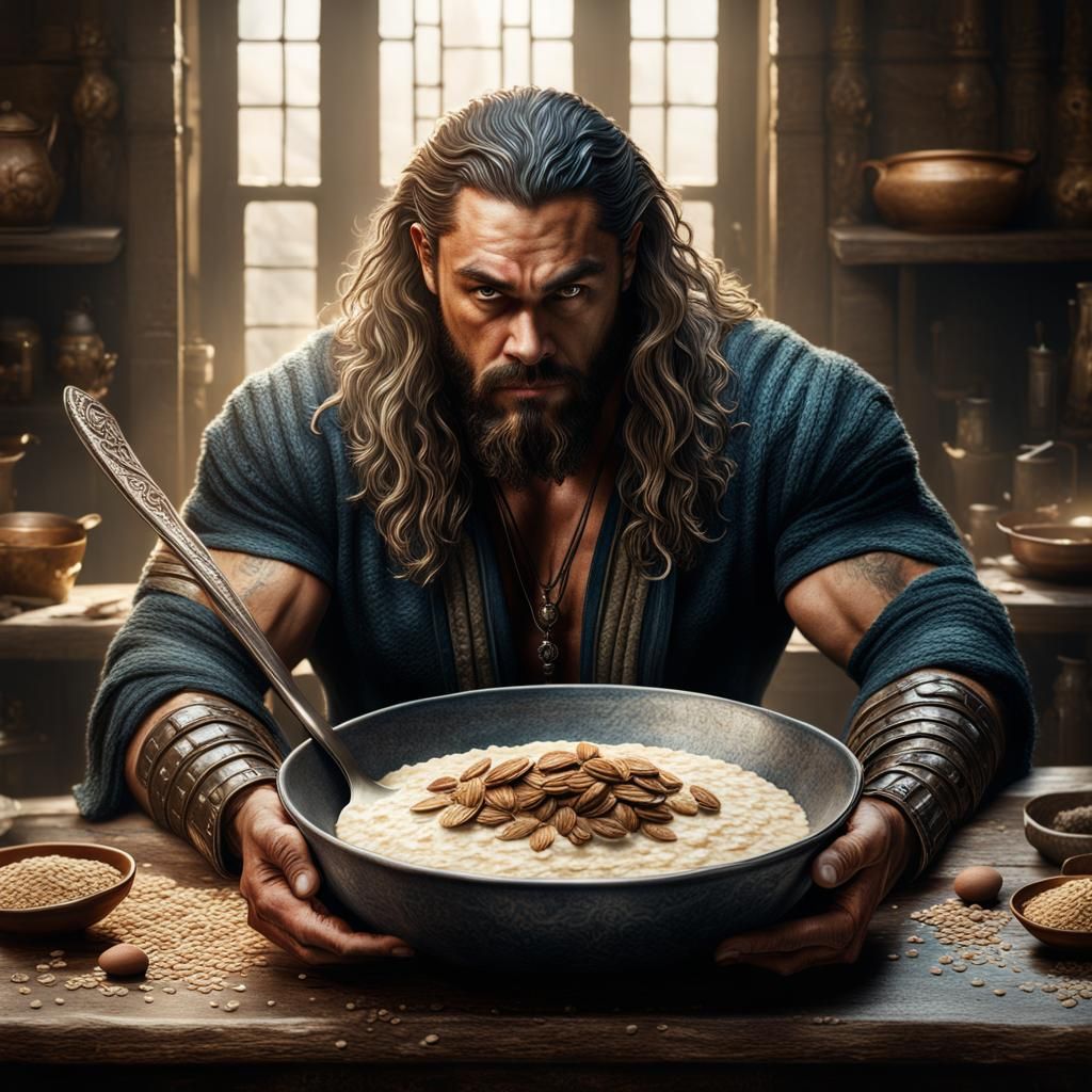 Jason Momoa's Giant Oatmeal: A Matte Painting
