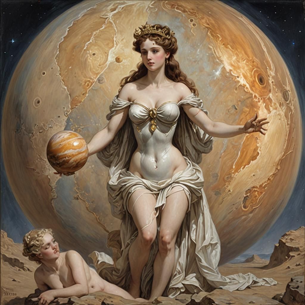 The Planet Venus by James Gurney, Digital Oil