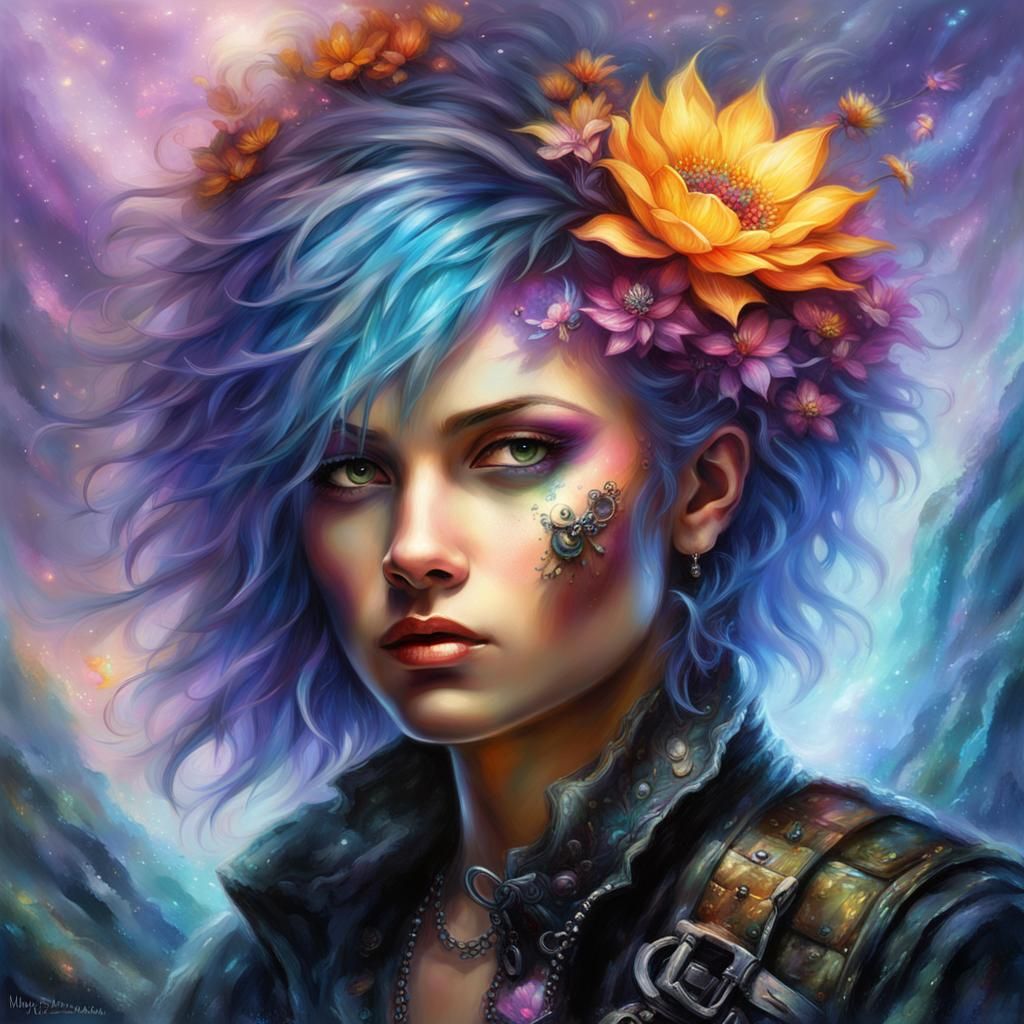 Portrait of a punk girl