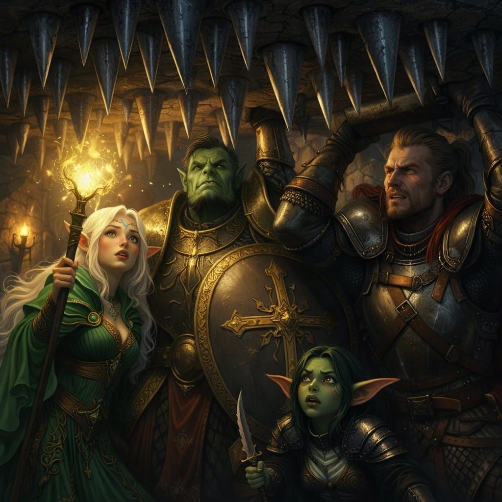 Trapped in a Stone Room as Spiked Ceiling Descends