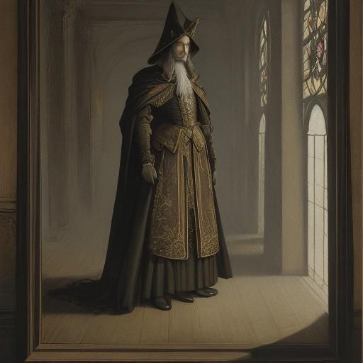 Ghostly Figure at Deserted Station in Dreamlike Surrealism