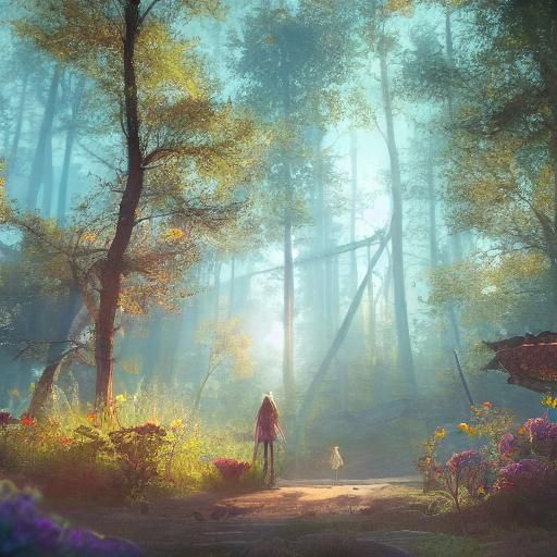 Olympic Mascots Gather in Mystical Forest