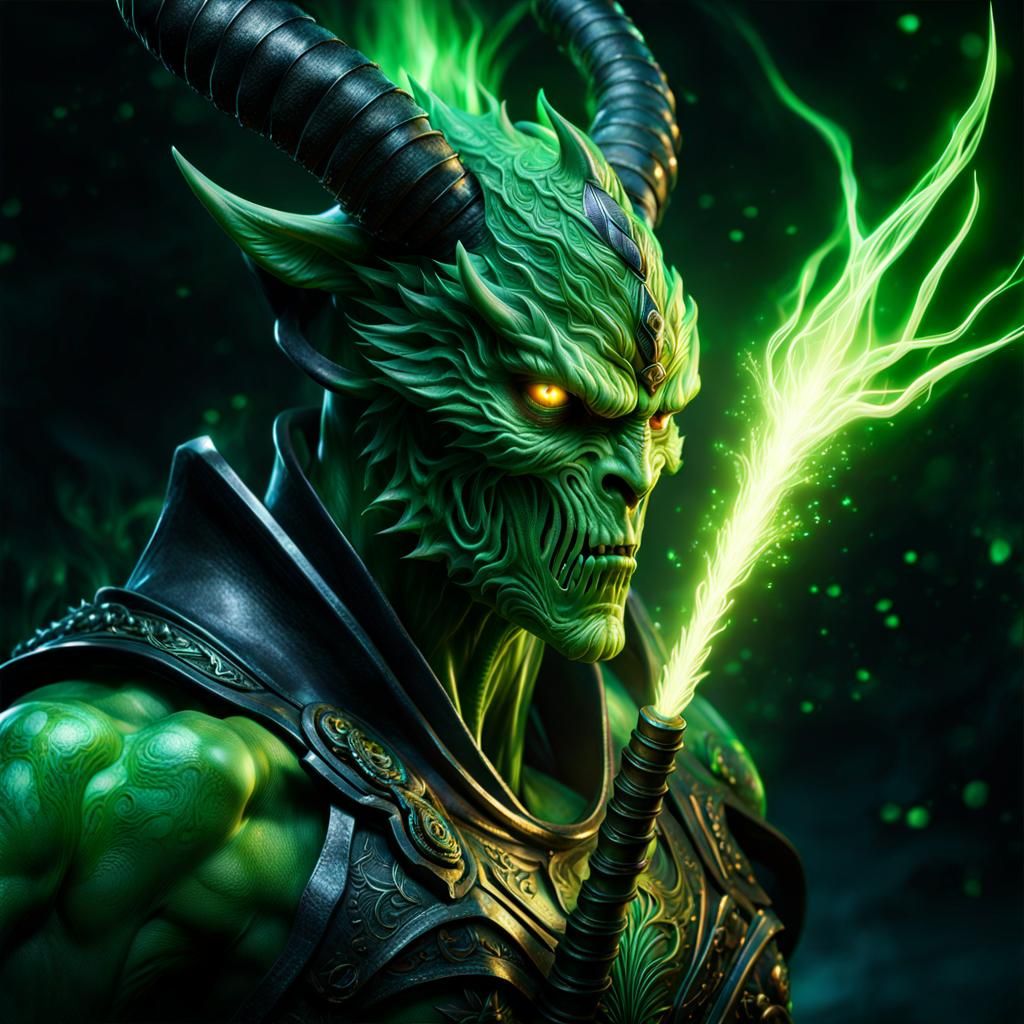 Fuming Toxic Demon Taming Green Elements