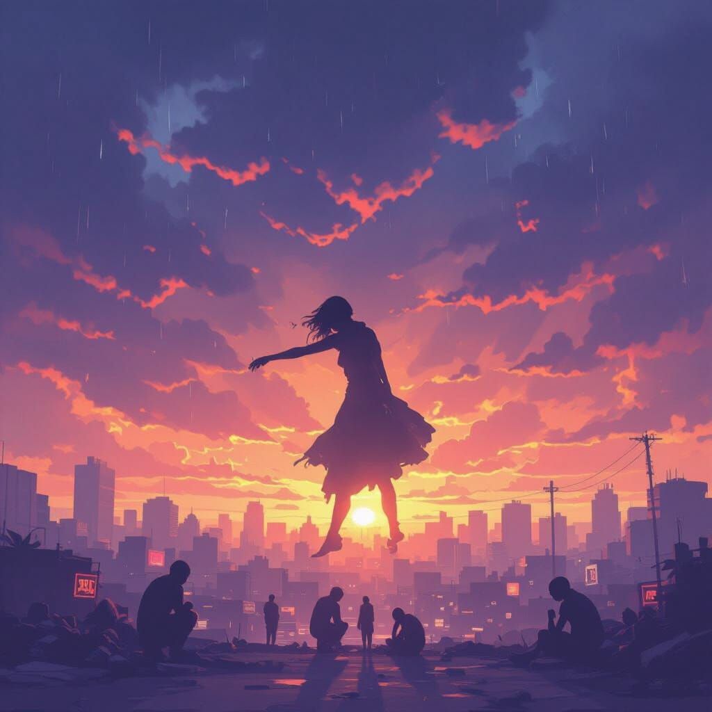 Dystopian Abidjan 2084: Fear and Hate in Gritty Concept Art