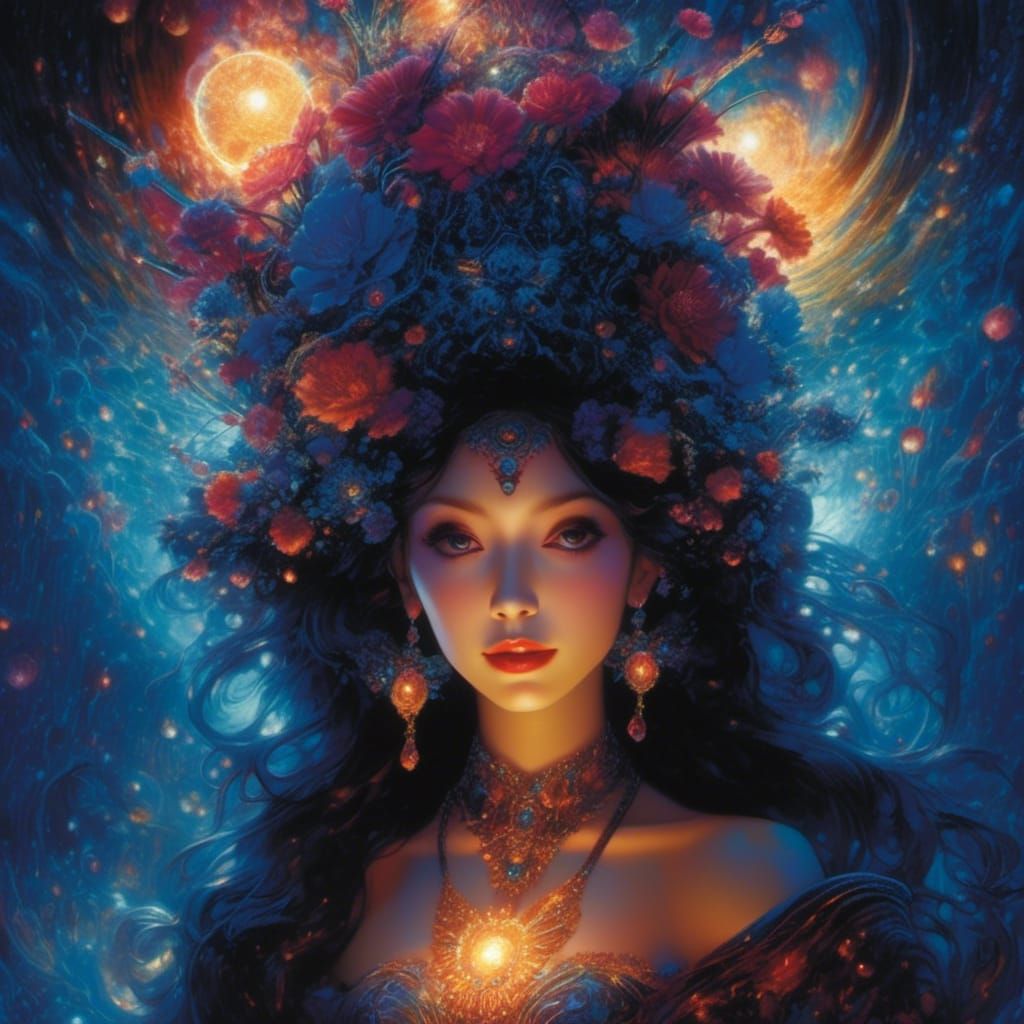 Holographic Cosmic Goddess Expanding Consciousness