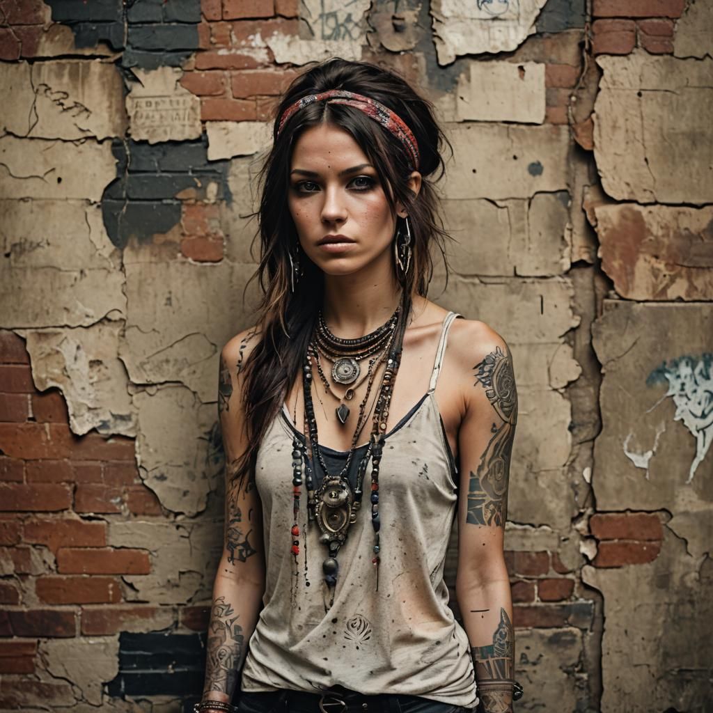 Gritty Bohemian Fashion Photography: Tribal-Bohemian Style