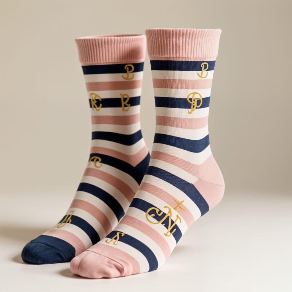 Elegant Striped Ankle Socks in Muted Colors