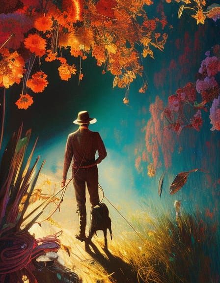 Tom Sawyer Portrait in Fun Digital Art Style