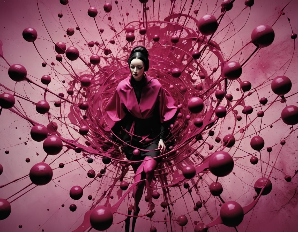 Magenta Woman: Claymation Textile Art in 3D