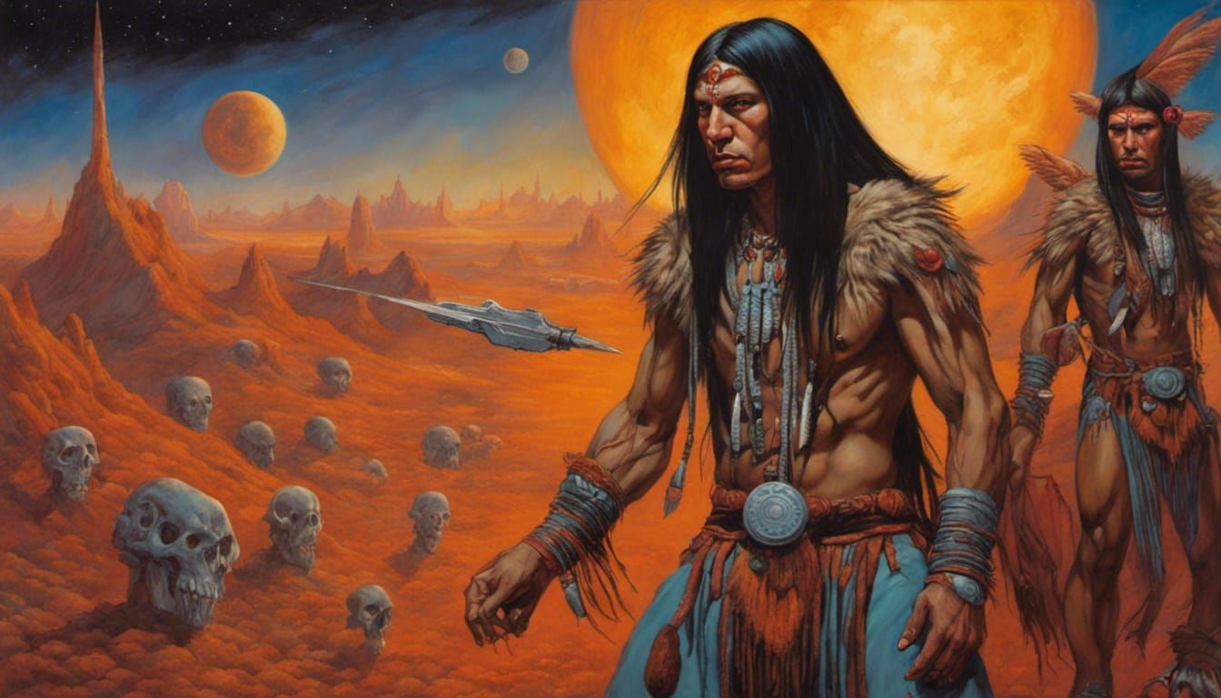 Native American Shaman Vampire in Space Combat